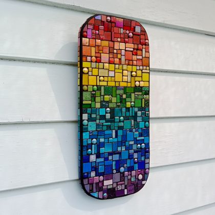 MOSAIC RAINBOW - WALL ART (suitable for inside and outdoors)